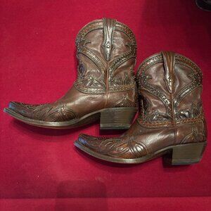 Lucchese Women's Short Studded Western Boot